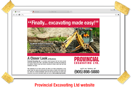 Provincial Excavating Website